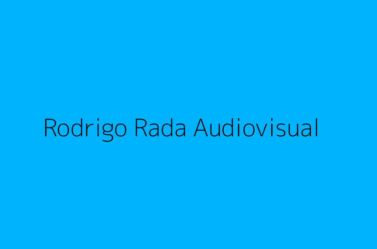 Rodrigo Rada Audiovisual